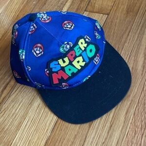 Gently used Super Mario Nintendo SnapBack hat 4-7 years 4T.